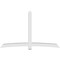 Ekena Millwork Bellingham Architectural Grade PVC Gable Bracket, 108"W x 67 1/2"H x 6"D x 6"F, 15/12 Pitch GBP108X68X0606BEL00 - alternate 4